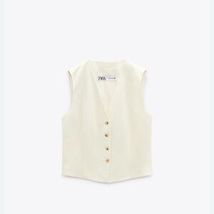Zara Button Front Vest